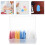 Zehuanyu  20 Pcs Boxed Chalk Expandable Envelope Triangle Tailor 11