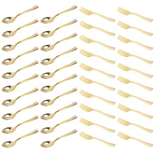 Golden And Spoons For Wedding 48pcs