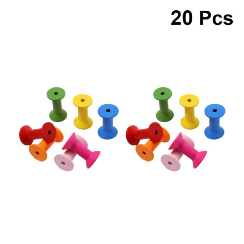 20 Pcs Mini Cotton Reels Sewing Machines Thread Spools 2