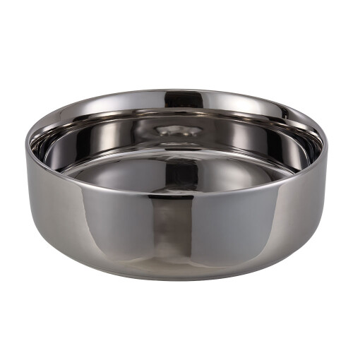 Living And Home (Glossy Silver) 36cm Dia Bathroom Countertop Ceramic Sink 2
