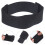 Mens Shin Guards Replacement Straps Black Polyester 2pcs 11