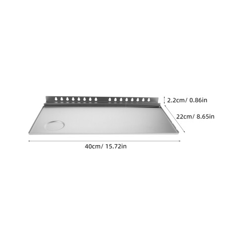 Detachable Easel Tray Attachment Aluminum Grey 1pack 2