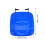 Plastic Trash Lid Rectangular Outdoor Garden 1pcs Blue 2