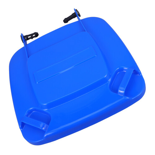Plastic Trash Lid Rectangular Outdoor Garden 1pcs Blue 2