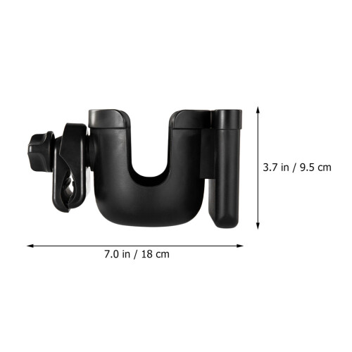 1pcs Stroller Feeding Bottle Stand Durable Materials Black 1