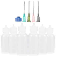 1 set reusable applicator bottles with needle tips portable