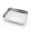10Inch Stainless Steel Rectangular Baking Tray For Rice Noodles 1