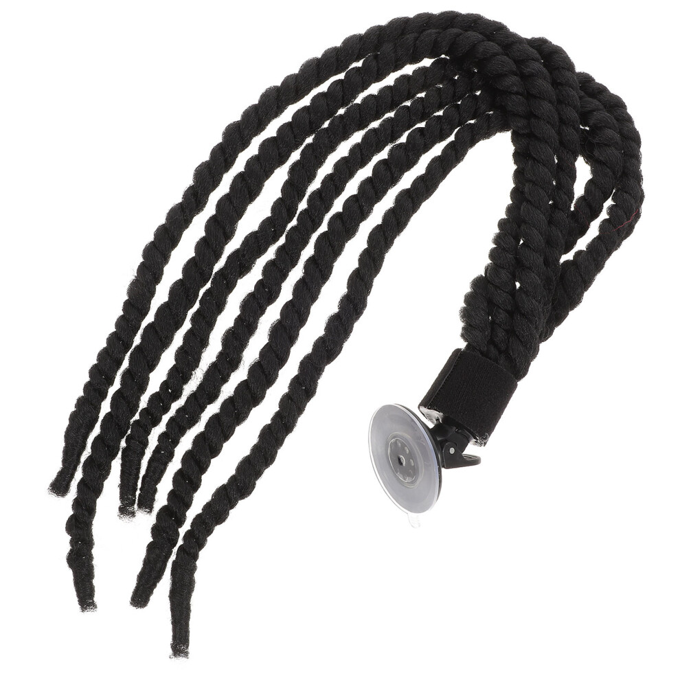 Inoomp Unisex Black Helmet Braid Ornament Motorbike Helmet Decor Safe Odorless