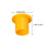 Rebar Covers Plastic Mushroom Design Yellow 40pcs 3