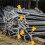 Rebar Covers Plastic Mushroom Design Yellow 40pcs 4