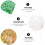 Holographic Nail Sequins Manicure Epoxy Sequins White 6 Sets 10