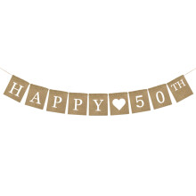 Boho Happy Birthday Banner Party Hanging Bunting Decoration Supplies