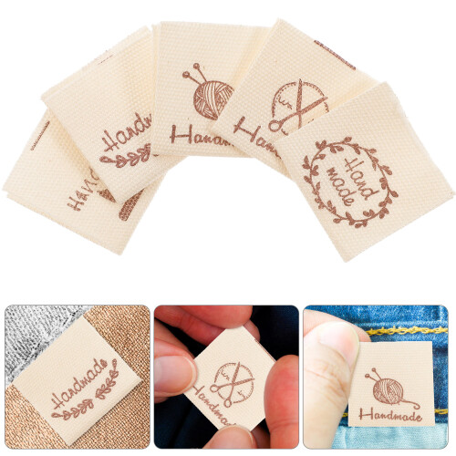 Worgeous 100pcs Handmade Sewing Labels For Knitting And Craft Projects 2