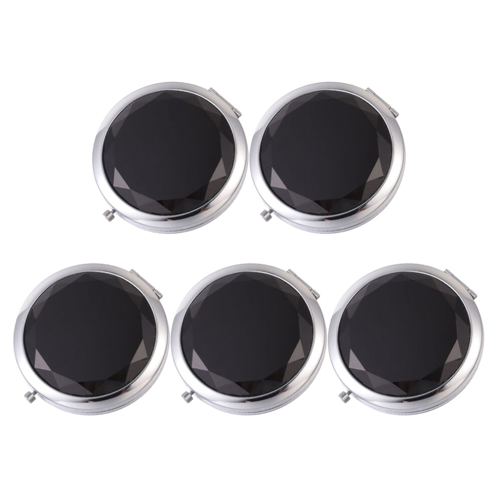 Solustre 5 Pcs Vanity Mirror Travel Folding Mirrors Small Makeup For Purse