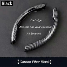 (Fibra di carbonio nera) Coprivolante per auto per Porsche Cayenne Macan Panamera 958 992 Cayman 987