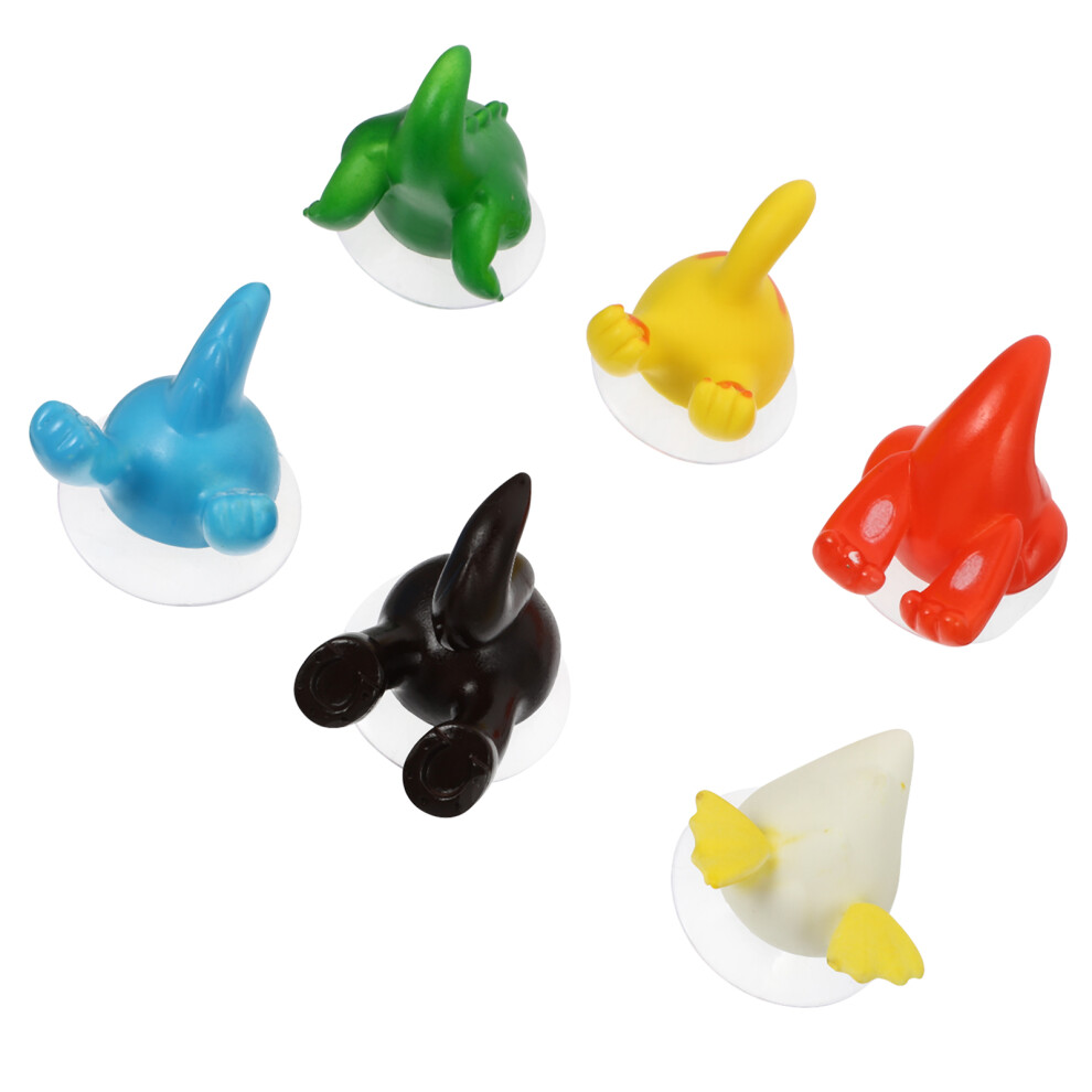 6Pcs Cartoon Animal Traceless Cup Door Hooks Wall Mounted Home Hooks 3171388899382