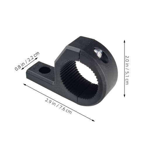2Pièces Colliers ABS Noir Support Phare Et Spot Polyvalent 1