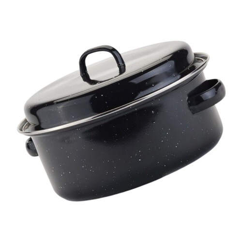 Baking Pan Enamel Roasting Families Family Meals 1 Set