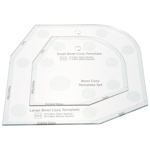 Patchwork Template Bowl Cozy Sewing Ruler Quilting Quilters Bowls