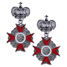 2Pcs Vintage Silver Brooch Pins for Men Collar Tie Clothes Accessories