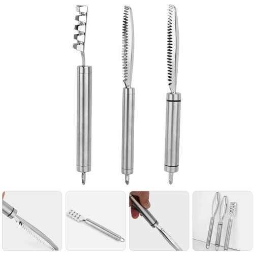 Masteelf  3 Pcs Fish Scale Planer Kitchen Remover Gadget For Household 2