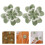 5Pièces Décorations Trèfle En Tissu Vert Pour Textile 5