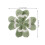 5Pièces Décorations Trèfle En Tissu Vert Pour Textile 3