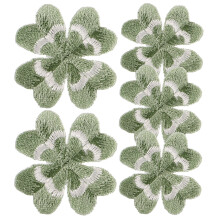 Coat Patches Four Leaf Fabric 5pcs