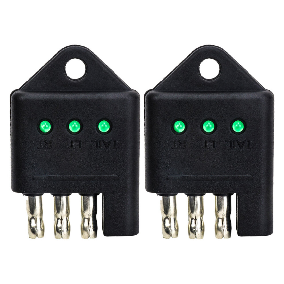 Trailer Harness Tester Plug And Play Design 2Pcs Black 3171399507184