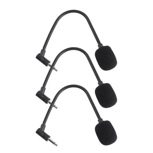3 Pcs Microphone Straight Cutting