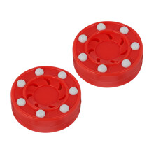 Street Hockey Pucks Red Pp 2pcs