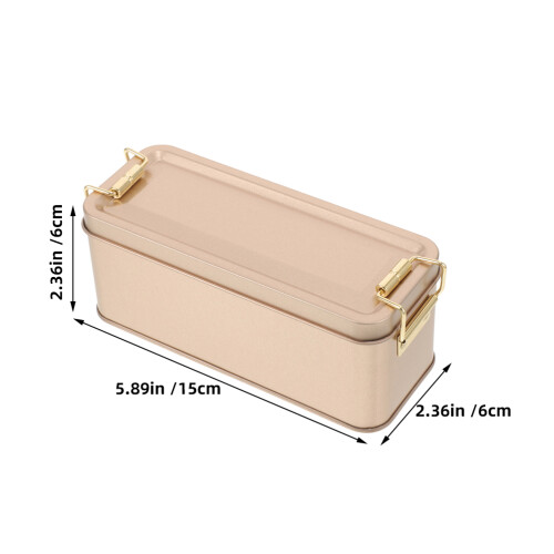 2 Pcs Iron Box Candy Storage Tin Birthday Treat Container 2