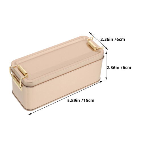 2 Pcs Iron Box Candy Storage Tin Birthday Treat Container 1