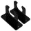 Vertical Bat Display Rack Acrylic Black 2pcs 1