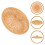 Raindrops 1set Trash Can Lid Round Design For Home Storage In Brown 6