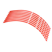Stickers Jante Moto Adhésifs Rouges Couleurs Durables