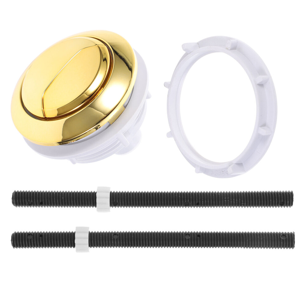 Toilet Push Button Abs With Extra Long Rod Golden 3171399509607