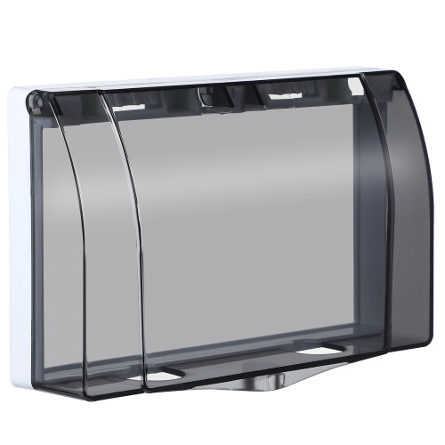 Outlet Cover For Plastic Black Wall Outlet Modern Design 1pcs