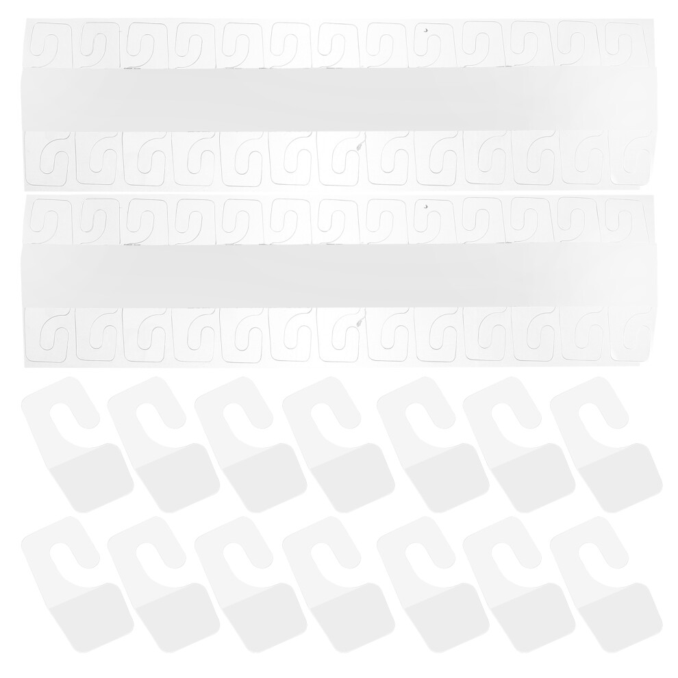 100 Pcs Self Adhesive Hook Removable Hooks Hanging Tabs For Retail 3171399510627
