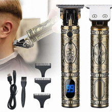 SURKER Professionele tondeuse, USB-oplaadbare baardtrimmer met LED-display voor mannen