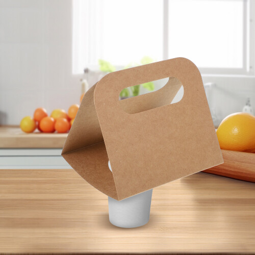Drink Carrier Coffee Paperboard 10pcs 6*5.1*4.9in 2