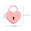 2 Sets Heart Suitcase Padlocks Lovers 5.80x4.50x0.70cm 2