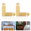 2 Pcs Corner Guard Bronze Protectors Decorative Brackets Metal Edge 6