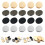 40 Pcs Blank Button Covers Metal Coat Buttons Golden 4
