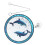Acrylic Dolphin For Window Wall Decoration 1 Set 1