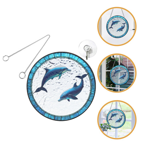 Acrylic Dolphin For Window Wall Decoration 1 Set 1