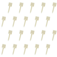 20Pcs Nylon Archery Face Pins White Plastic Paper Fixators for Archery