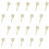 20Pcs Nylon Archery Face Pins White Plastic Paper Fixators for Archery 1