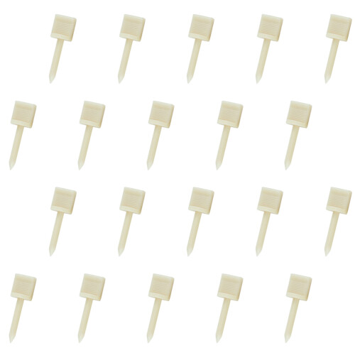 20Pcs Nylon Archery Face Pins White Plastic Paper Fixators for Archery
