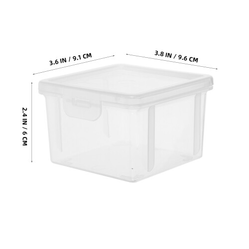 4Stk Kunststoff Transparent Luftdicht Brotkasten Aufbewahrung 2